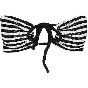 Cleonie Black And White Bikini Top